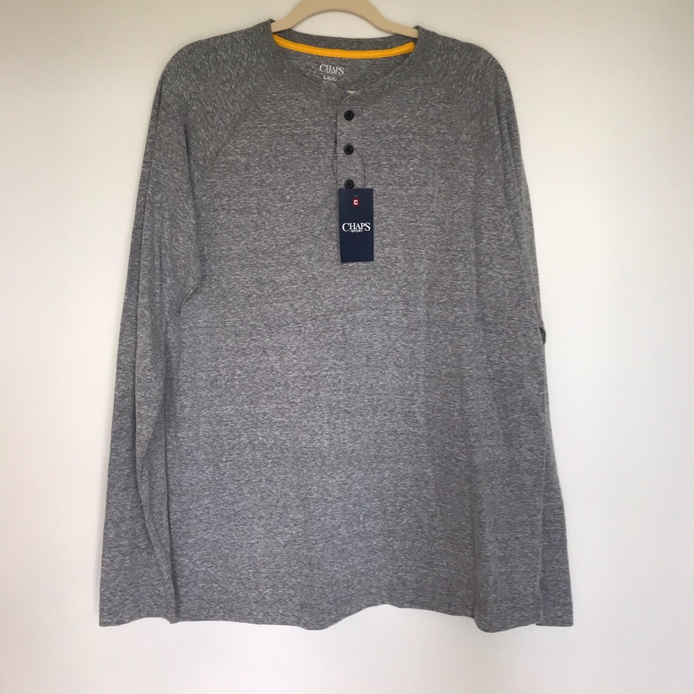 Chaps Men’s Long Sleeve Gray Shirt